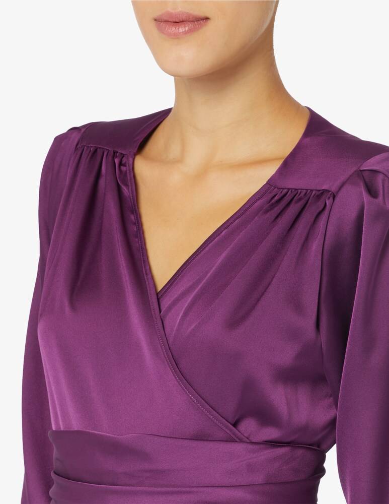 Nineminutes Vestito Classico In Raso Venus