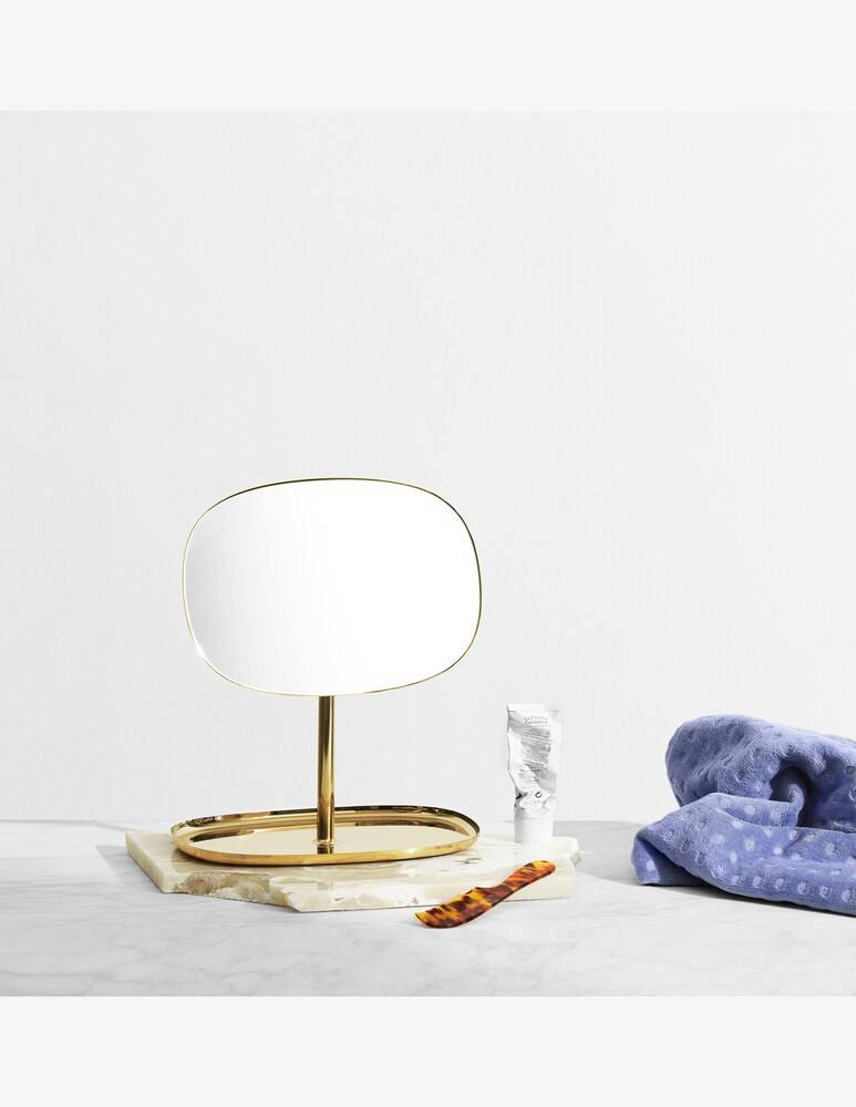 Normann Copenhagen Flip Specchio In Color Ottone