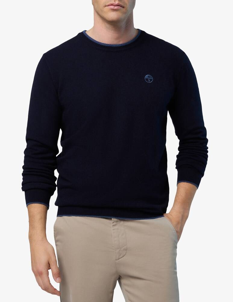 North Sails Maglia girocollo in misto cashmere