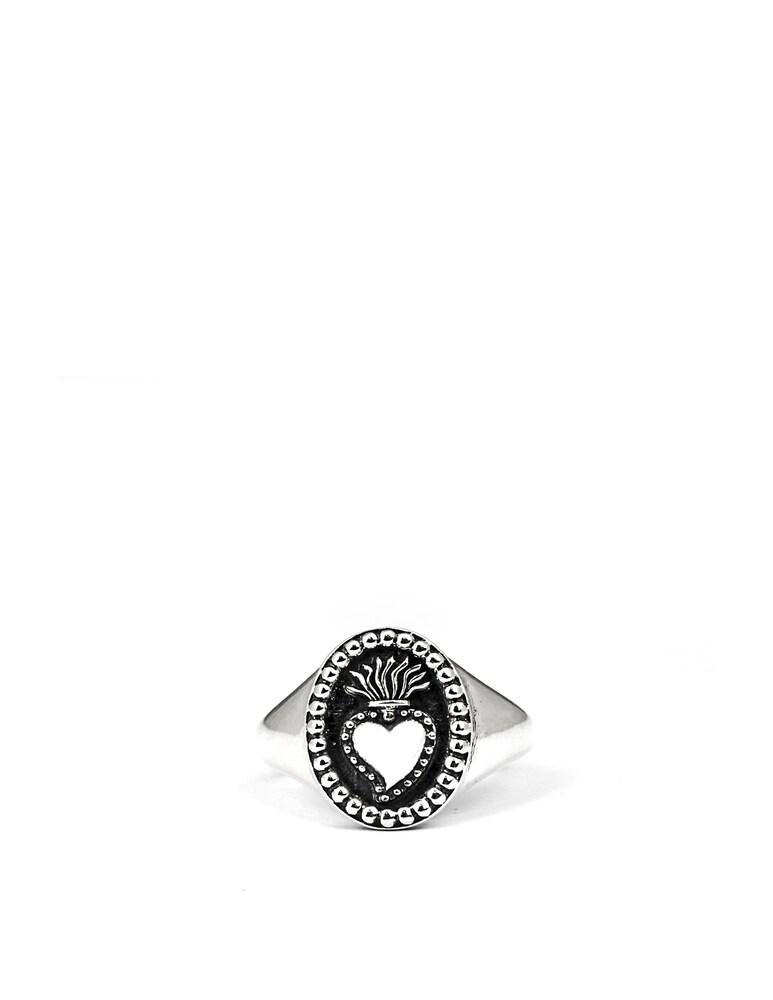 NOVE25 Chevalier ovale cuore ex-voto - argento