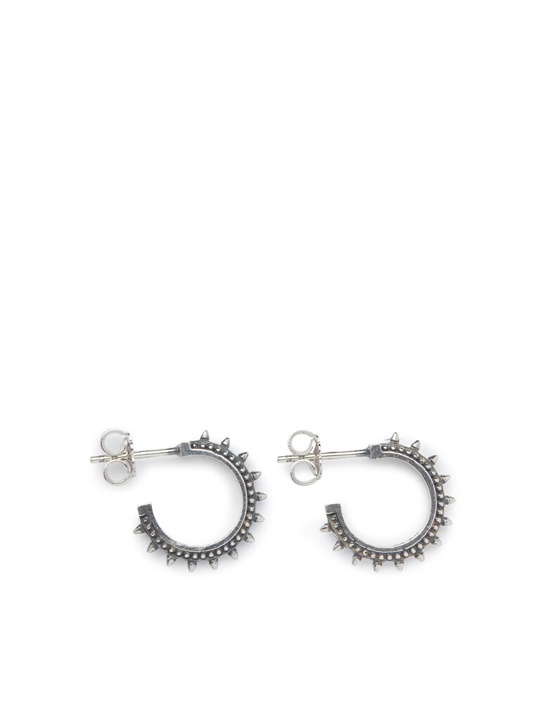 NOVE25 Orecchini coppia etnici cerchio piccolo - argento