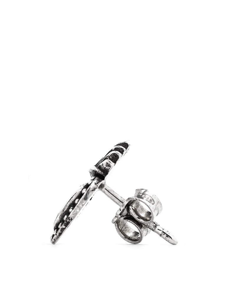 NOVE25 Orecchino Singolo Cuore Ex-voto - Argento