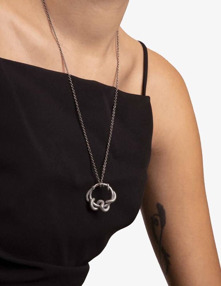 NOVE25 Pendente Serpente Nahas - Argento