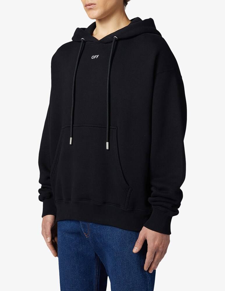 Off-White Felpa Con Cappuccio Off Stamp Skate