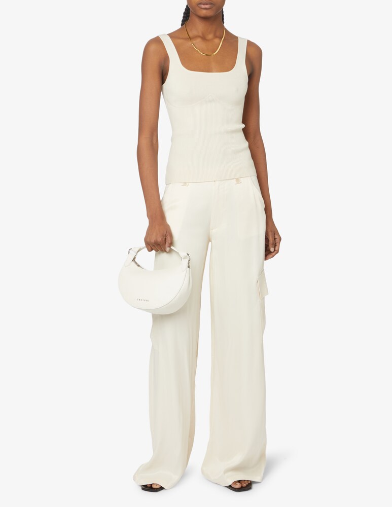 Orciani Borsa Hobo Mini In Pelle