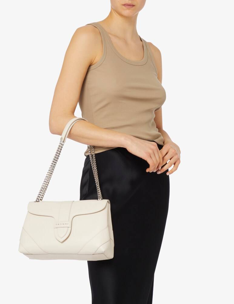Orciani Borsa Sense Alma M Flap Chain