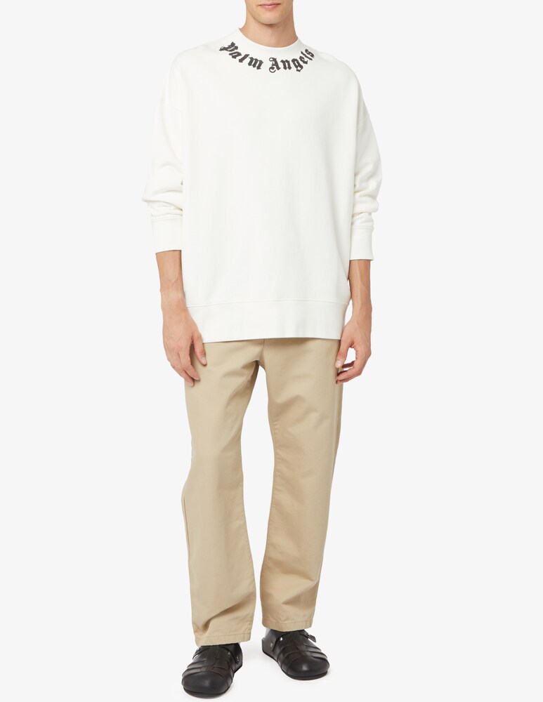 Palm Angels Felpa Neck Logo