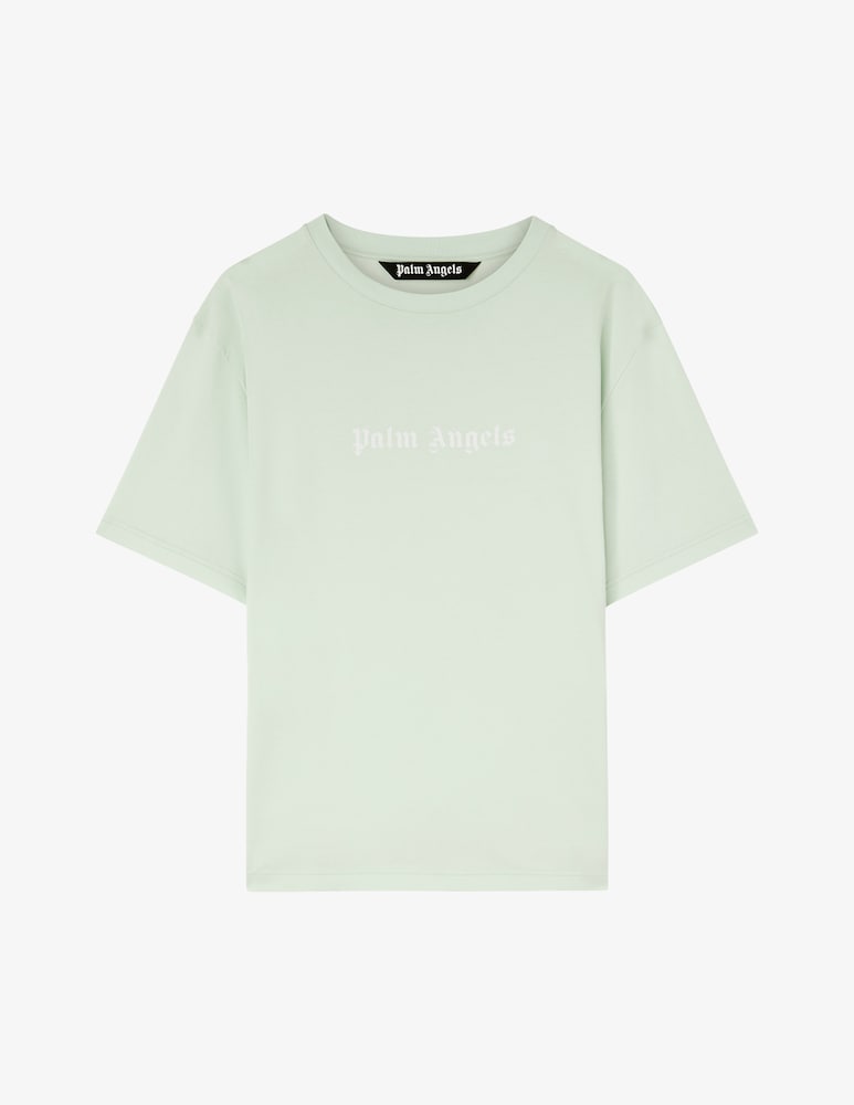 Palm Angels Maglietta big logo frontale slim fit