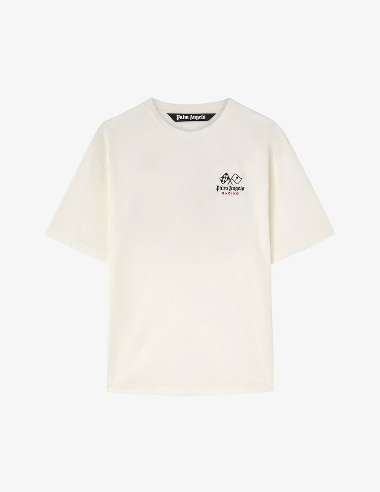 Palm Angels Maglietta big logo frontale slim fit