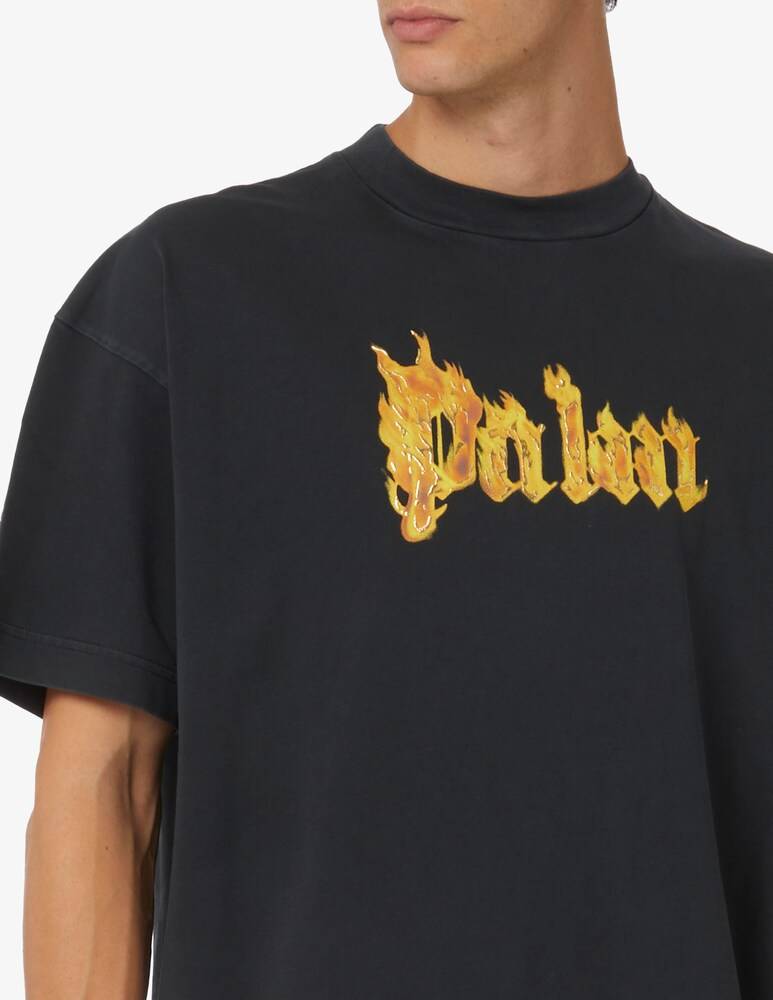 Palm Angels Maglietta Flames Front