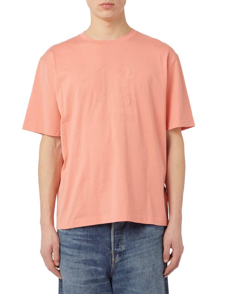 Palm Angels Maglietta monogram big logo slim fit tee