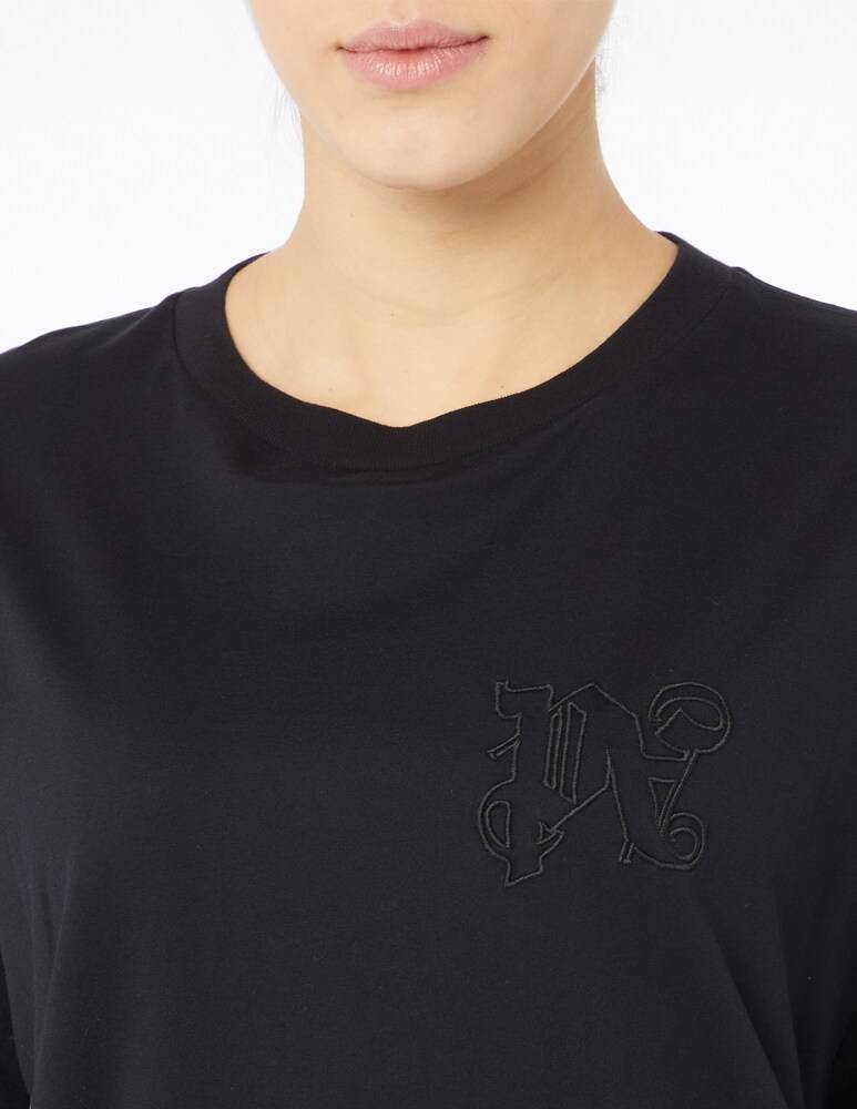 Palm Angels Maglietta Monogram Small Logo Slim Fit
