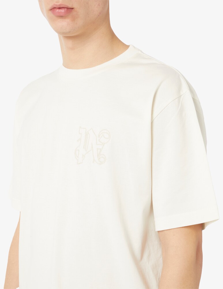 Palm Angels Maglietta Monogram Small Logo Slim Fit