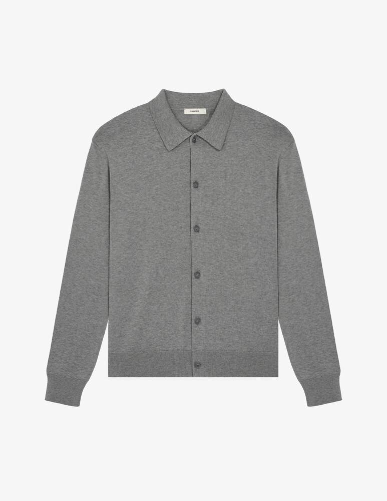 PANGAIA Camicia con colletto lavorato a maglia DNA