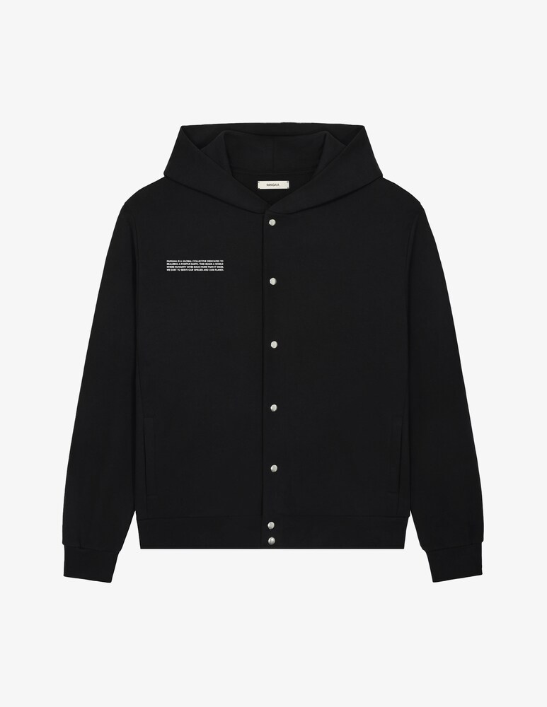 PANGAIA Felpa con cappuccio con bottoni automatici di peso medio 365