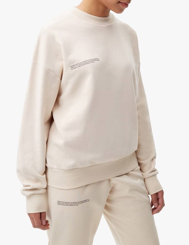 PANGAIA Felpa girocollo 365 - beige