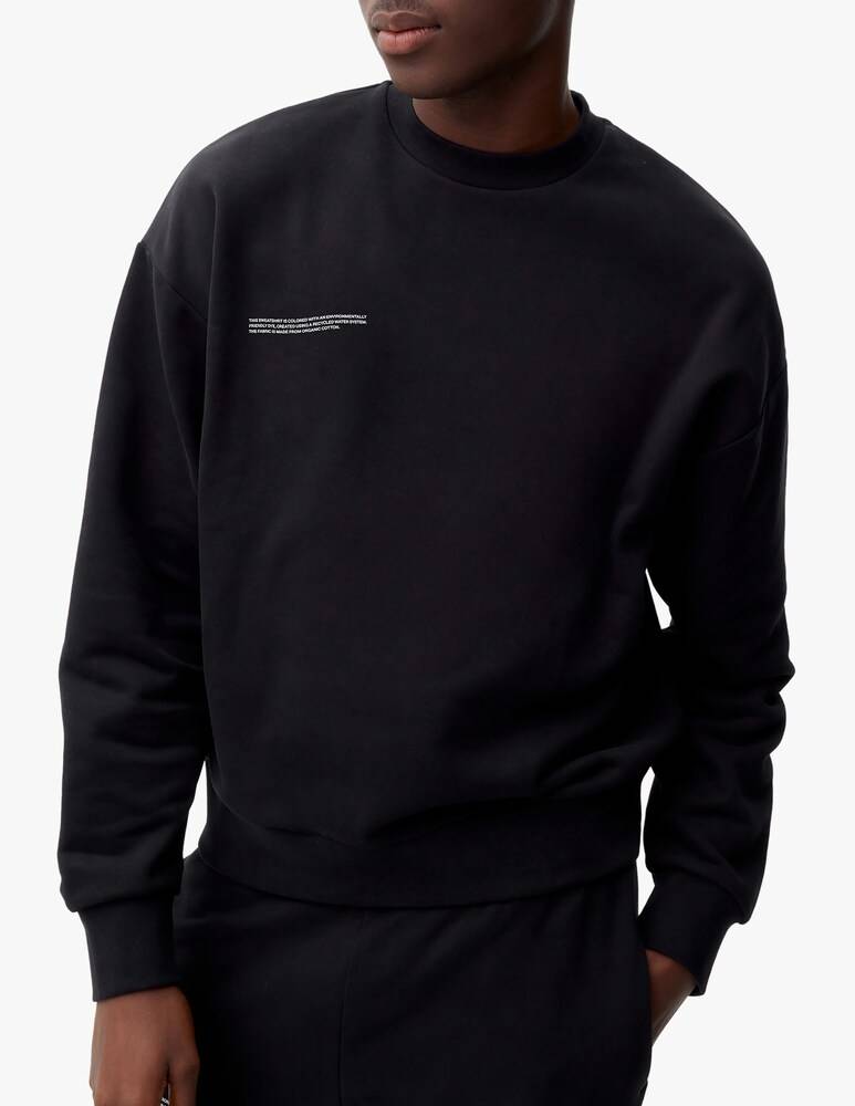 PANGAIA Felpa girocollo 365 - nero