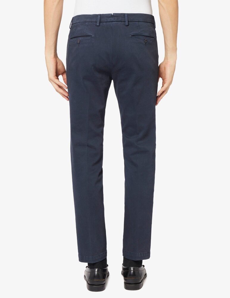 Paoloni Pantaloni Chino Tinto Capo Gabardina