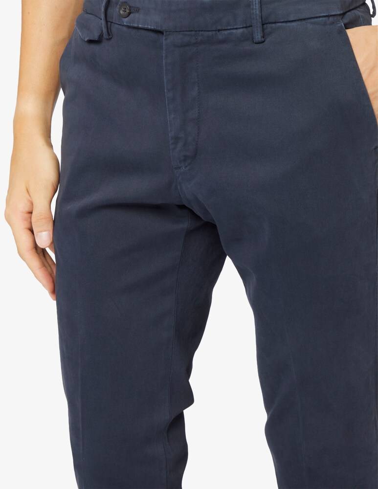 Paoloni Pantaloni Chino Tinto Capo Gabardina