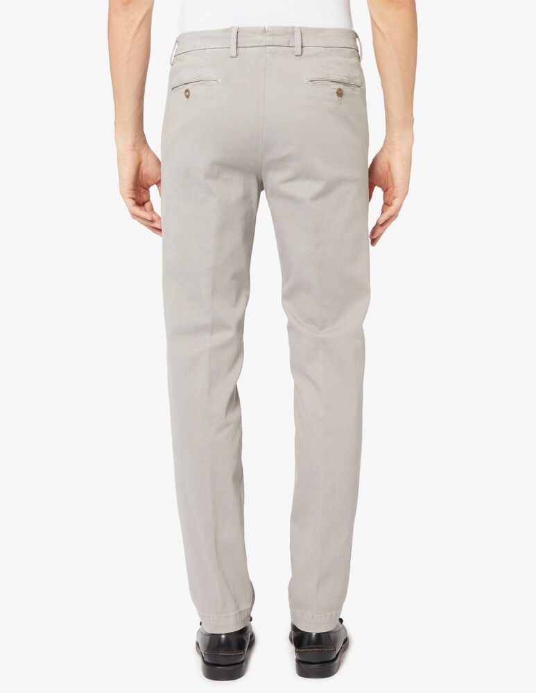 Paoloni Pantaloni Chino Tinto Capo Gabardina