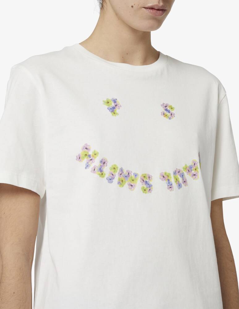 Paul Smith T-shirt Logo Smile Fiori
