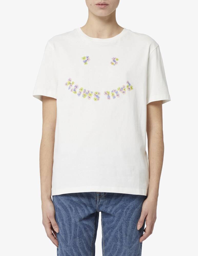 Paul Smith T-shirt logo smile fiori