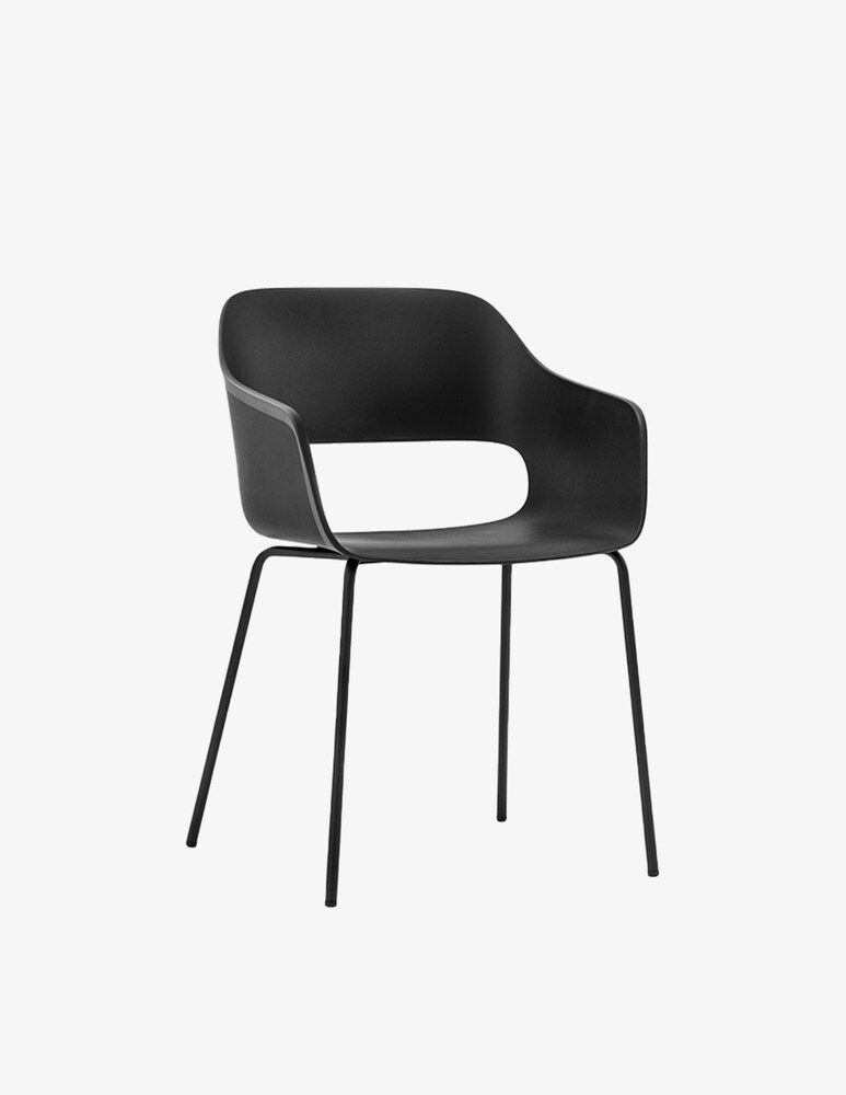 Pedrali Babila Poltrona Con Gambe In Metallo - Nero