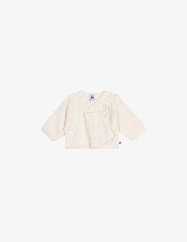 Petit Bateau Cardigan In Misto Lana