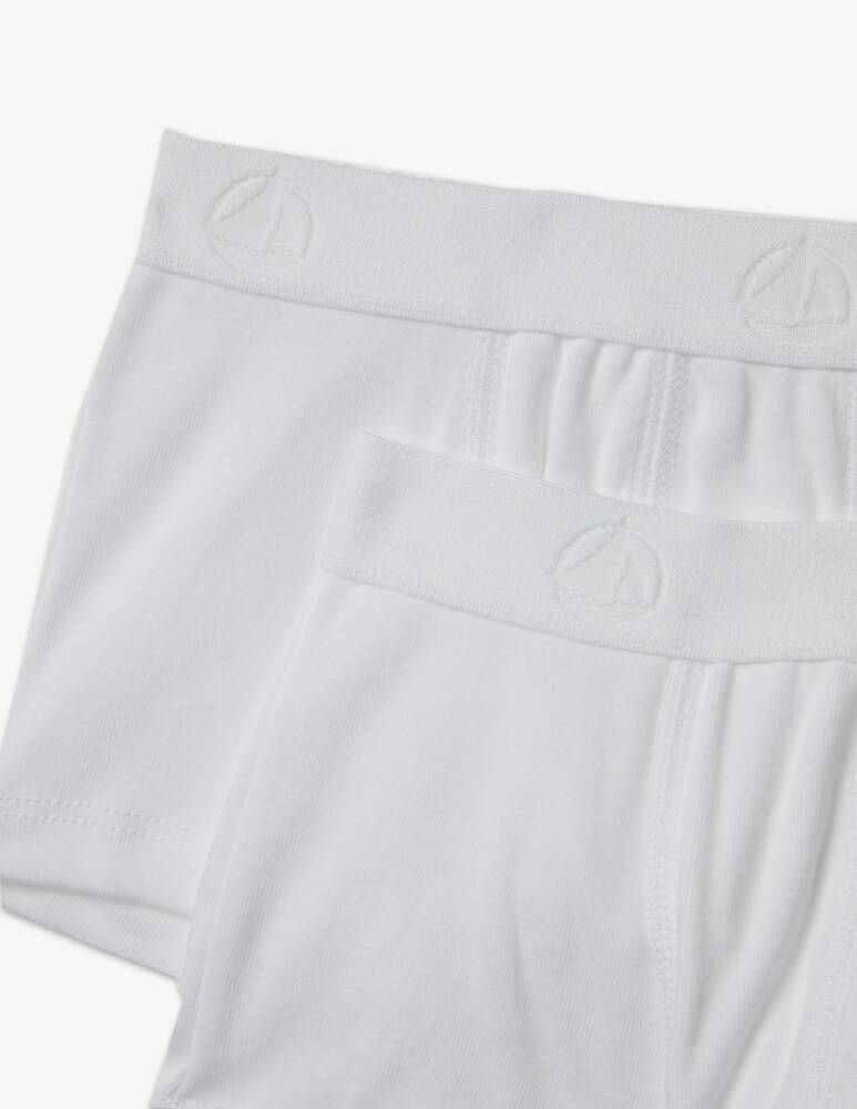 Petit Bateau Confezione Di 2 Boxer - Bianco