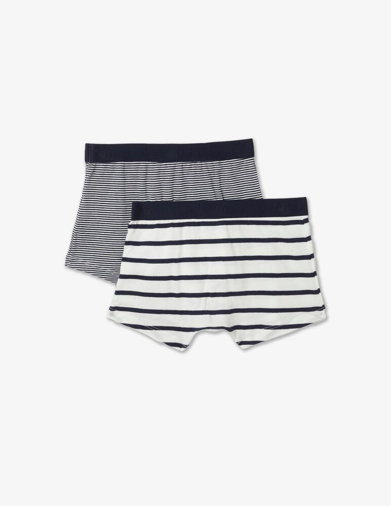 Petit Bateau Confezione Di 2 Boxer - Blu