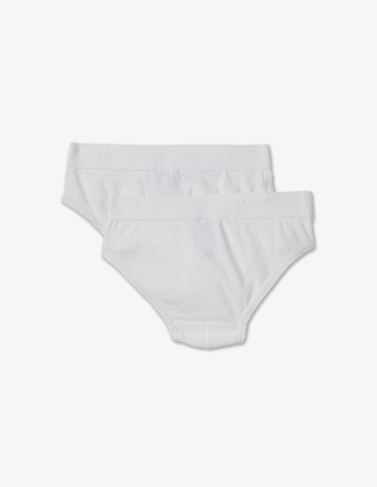 Petit Bateau Confezione Di 2 Slip - Bianco