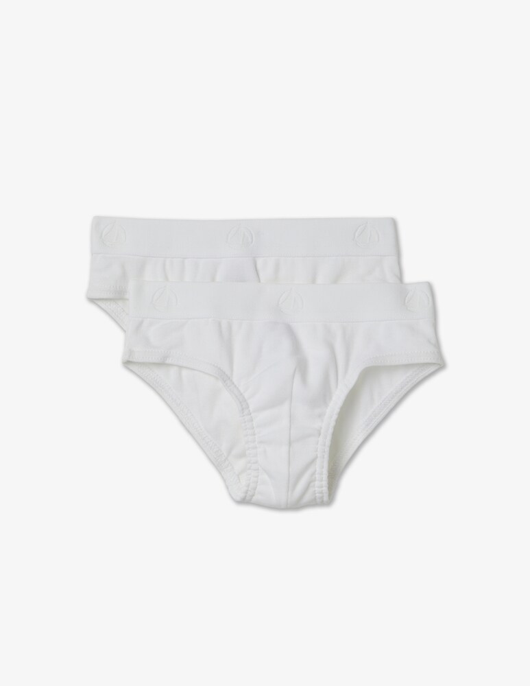 Petit Bateau Confezione di 2 slip - Bianco
