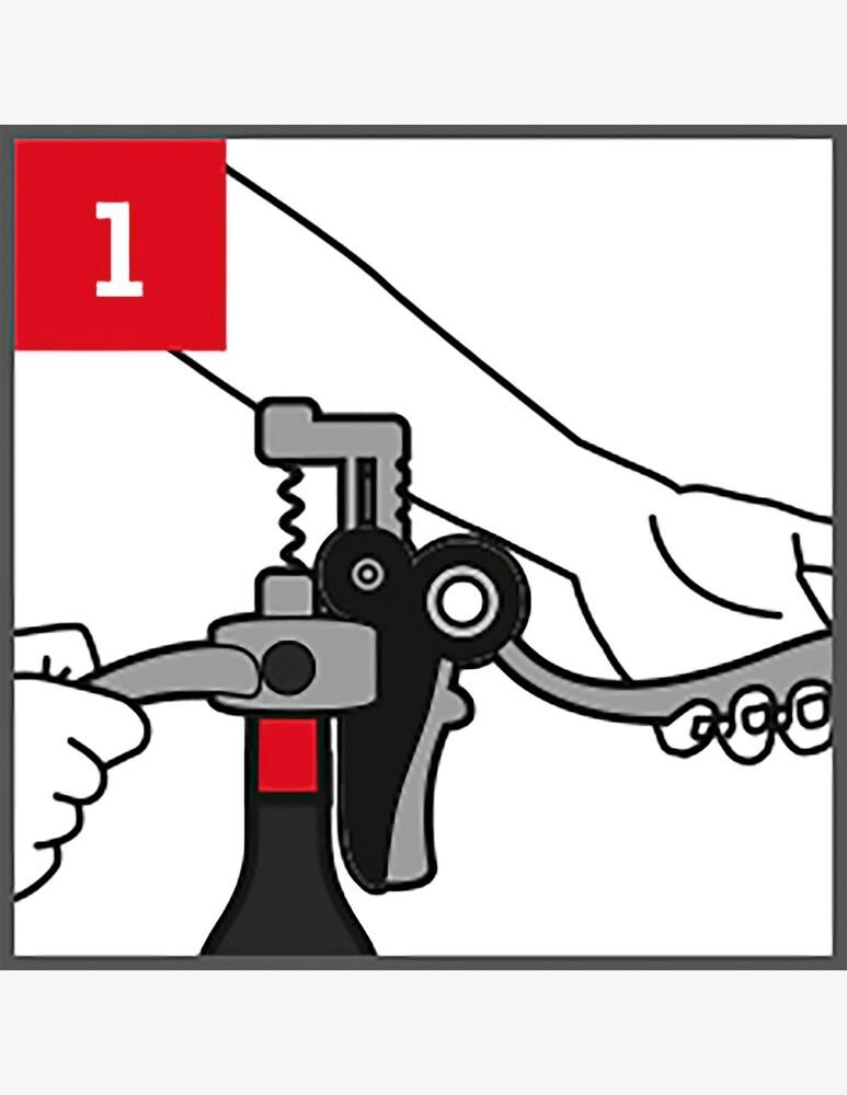Peugeot Baltaz Lever Corkscrew With Foil Cutter Black