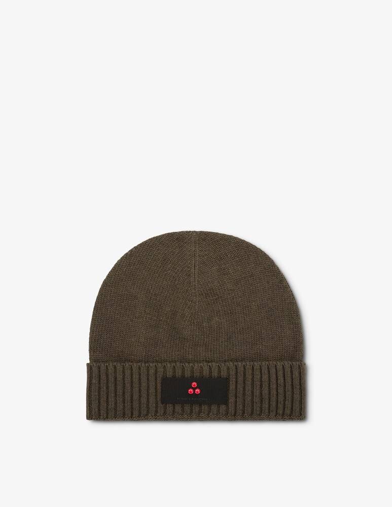 Peuterey Beanie Liscio Con Patch Logo Silli