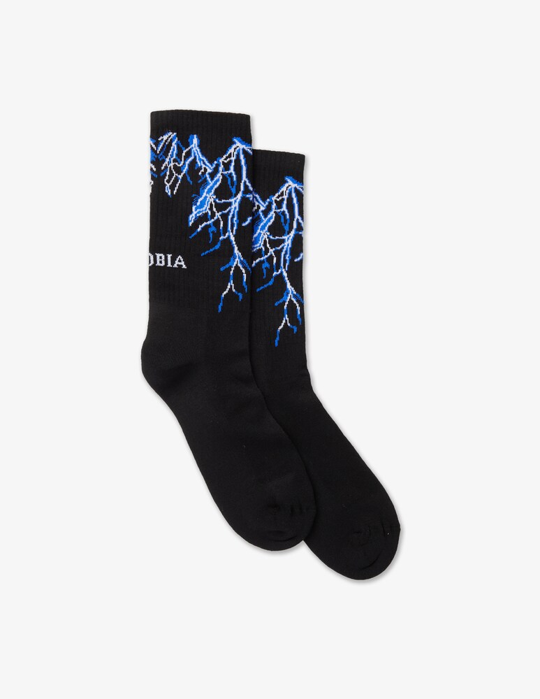 Phobia Calze blue lightning