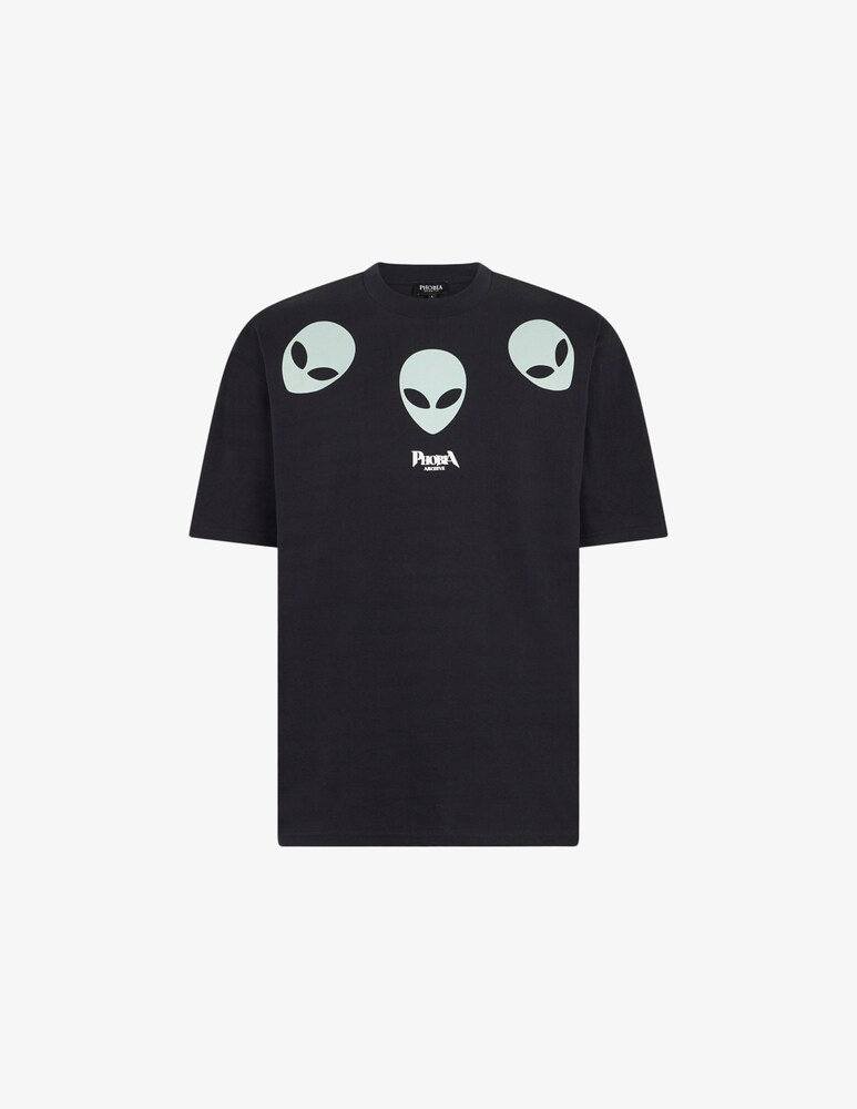 Phobia Maglietta Glow Triple Alien Print