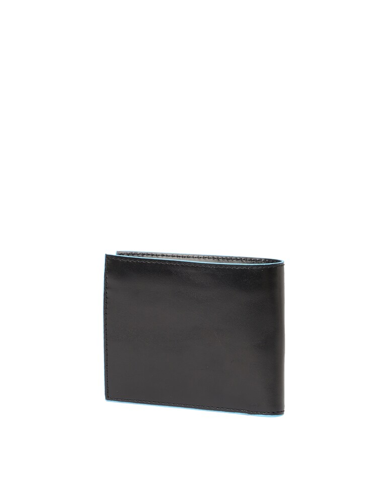 Piquadro Portafoglio Con Portamonete E Porta Carte - Nero