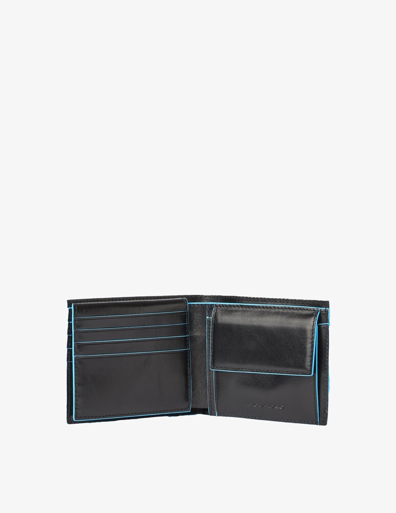 Piquadro Portafoglio Con Volantino Porta Documento - Nero