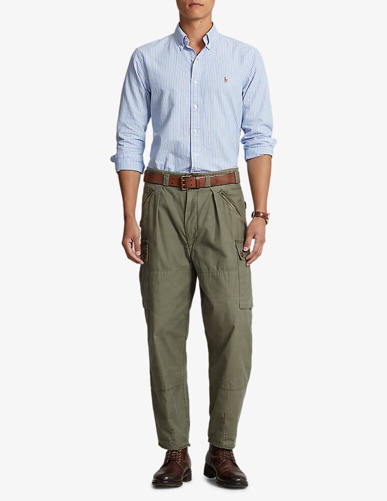 Polo Ralph Lauren Camicia Custom Fit Oxford Riga Alternata