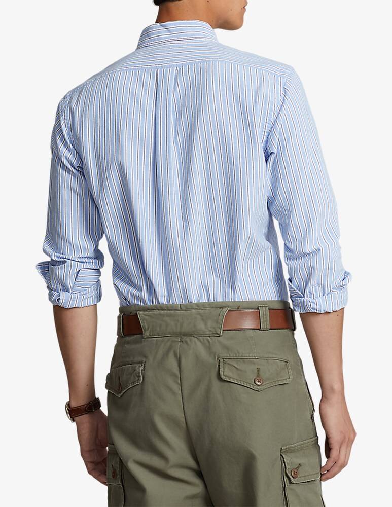 Polo Ralph Lauren Camicia Custom Fit Oxford Riga Alternata