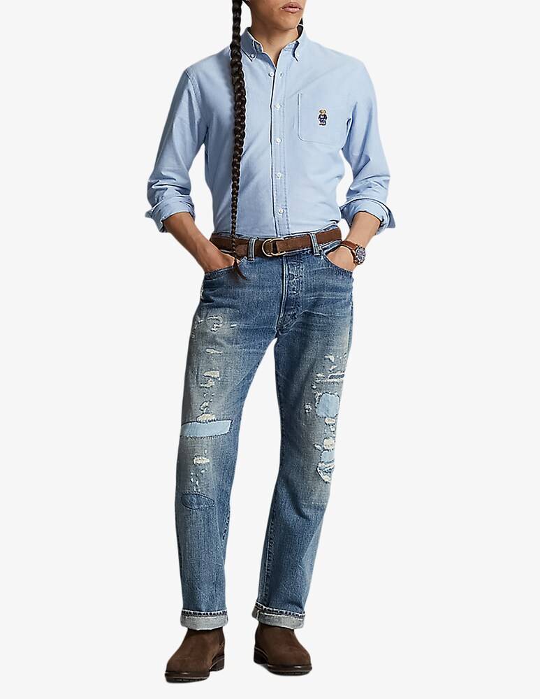 Polo Ralph Lauren Camicia Custom Oxford Bear