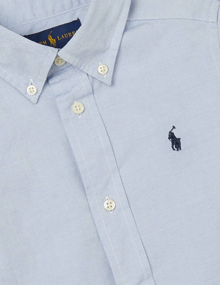 Polo Ralph Lauren Camicia Manica Lunga Custom Fit - Blu