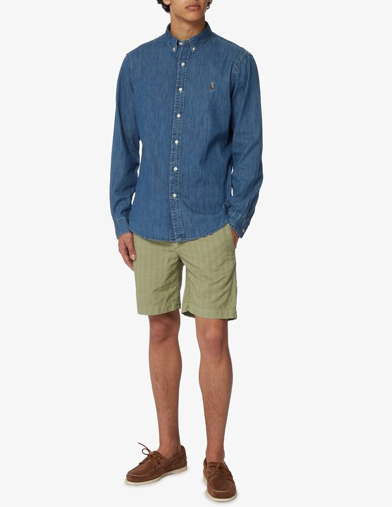 Polo Ralph Lauren Camicia Manica Lunga Slim Denim