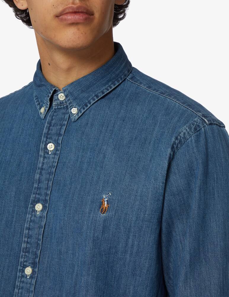 Polo Ralph Lauren Camicia Manica Lunga Slim Denim