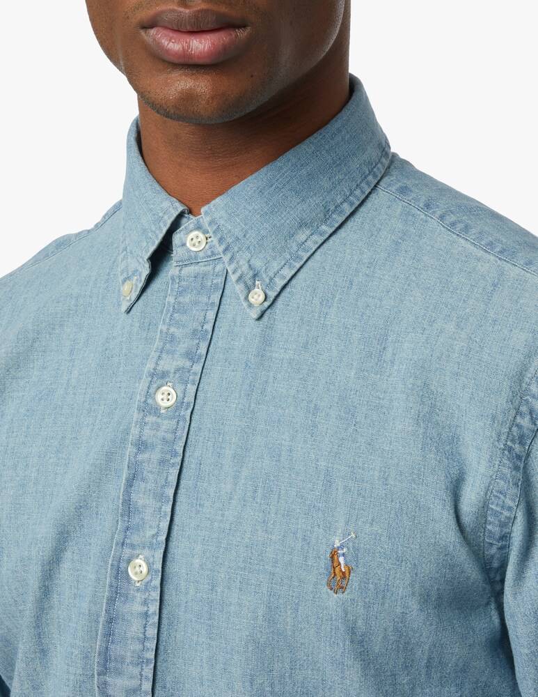 Polo Ralph Lauren Camicia Sportiva Chambray Slim