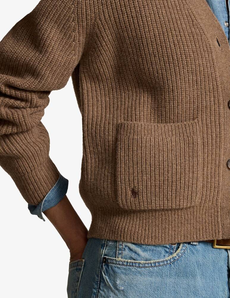 Polo Ralph Lauren Cardigan In Misto Lana E Cashmere