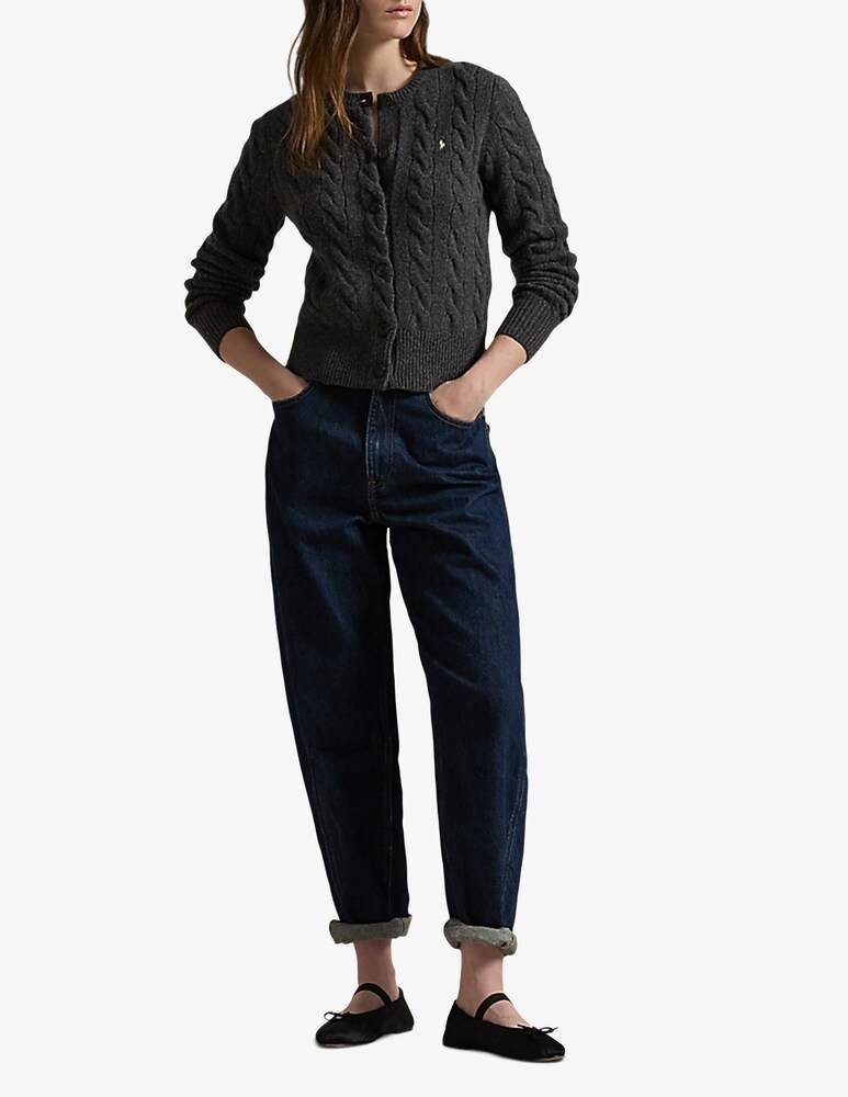 Polo Ralph Lauren Cardigan In Misto Lana E Cashmere