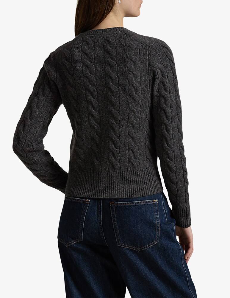 Polo Ralph Lauren Cardigan In Misto Lana E Cashmere