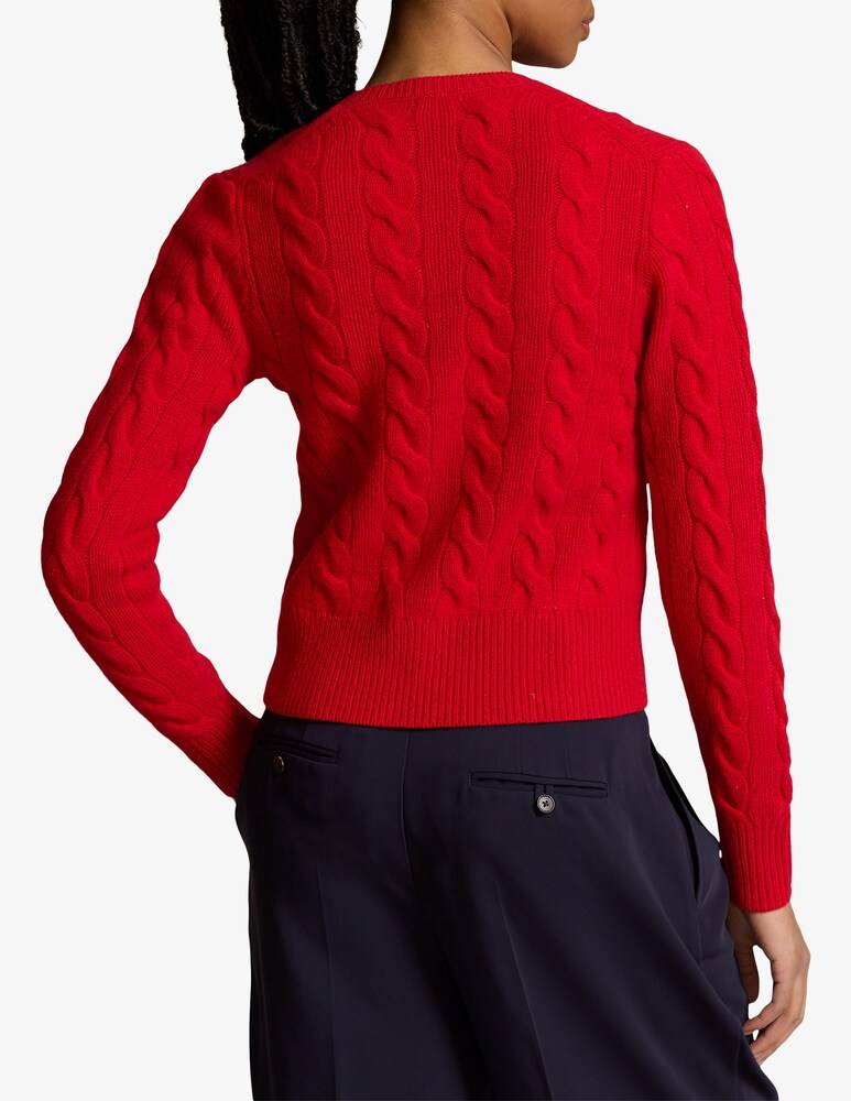 Polo Ralph Lauren Cardigan In Misto Lana E Cashmere