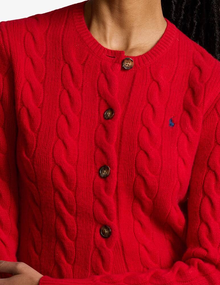 Polo Ralph Lauren Cardigan In Misto Lana E Cashmere